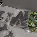 Wooden Home Letters with Wreath Artificial Eucalyptus Modern Decorative Hanging Farmhouse Sign for Living Room & Kitchen - Housewarming & Couple Gifts - Christmas Decoration (Black)