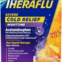 Theraflu Nighttime Severe Cold Relief Honey Lemon Flavor Powder - 6 Ct,  2 Packs, Best by April 2028