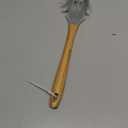 Silicone Pasta Fork, Kitchen Heat Resistant Noodle Spoon Server, BPA Free Spaghetti Strainer,12.8 inch (Khaki)