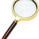 Magnifying Glass 6X Magnification Magnifier Handheld Magnifier for Science, Reading Book, Inspection (1 PCS)
