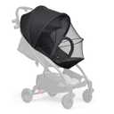 Beberoad Love Stroller Sun Shade & Mosquito Net, 2-in-1 Stroller Cover with UV Protection, Breathable Mesh Cover with 2-Way Zipper (Black)