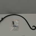 Lifyzoon Heavy Duty Hanging Plant Bracket: Outdoor Hand-Forged Hanging Plant Bracket Hook - 16Inch Black Bird Feeder Bracket