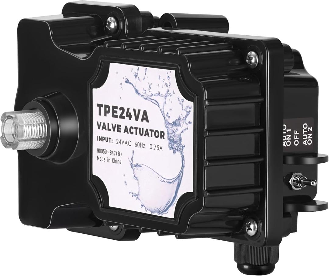 New TPE24 VA Valve Actuator Replacement, 24-Volt Valve Actuator Control, Valve Actuator, for Use with Hayward/Jandy/Compool Valves, Suitable for Pool/Spa