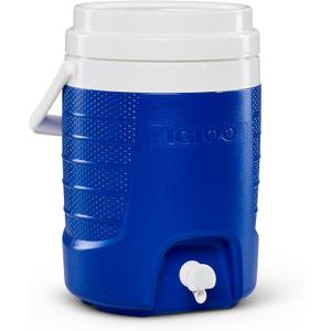 Igloo 2 Gallon Portable Sports Cooler Water Beverage Dispenser, Insulated Cooler Dispenser, Majestic Blue, One Size