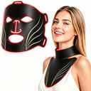 Red Light Therapy Mask for Face & Neck, 640 LEDs, 4 Modes