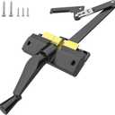 Split Arm Operator (Right Hand) with Handle Easy Replacement Solution for Window Crank Handle Compatible with Andersen 400 Series & A Series Perma-Shield Casement Windows (1982-1995), Black