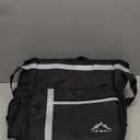 Food Delivery Backpack, Insulated Food Delivery Bags for Takeout Bike, Large Pizza Takeout Bag for HOT/COLD with 4 Pockets Reflective Perfect for Uber Eats, Camping & Beach (Black)