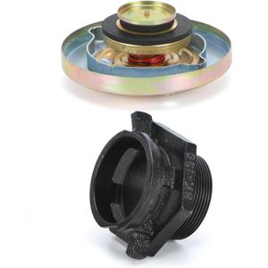 Transfer Tank Vented Fuel Cap W/ 2" NPT Threaded Neck for Diesel Transfer spring-loaded fuel tank cap Gold