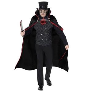 Morph Gothic Vampire Costume for Men - Jack The Ripper Cape - Adult Vampire Outfit - Spooky Halloween Attire,X Large