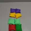 8 Pcs Small Bean Bags for Tossing, 3" x 3" Small Bean Bag for Kids Toss Game Cornhole Game Daycare and Home Schooling Indoor Outdoor Backyard Activities, Assorted Random Colors