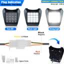 Dirt Bike Headlight,LED Enduro Pit Bike Light Kit Universal For Most Dirt Pit Bike Motorcycle EXC SXF Orange