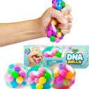 YoYa Toys DNA Balls - Fidget Toy Stress Ball - Colorful Soft Squishy - Mental Stimulation, Clarity & Focus Tool - Fun for Any Age - 3 Pack