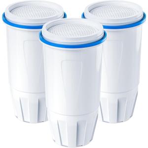 Water Filter Replacement by NUTTUTO Compatible with Zero Pitcher and Dispensers ZR-001, ZR-017, ZP-006 ZS-008, Multi-Stage Filter System, Reduces Lead, TDS, PFOA/PFOS, Chlorine, Pack of 3