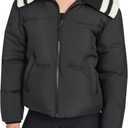Champion womens Quilted Shawl Collar Puffer Jacket (Small, Black)