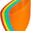 5 Pack Plastic Lampshade, 5.7 inch High, 4.1 inch Diameter, 1.65 inch Fitter, Replacement Plastic Lamp Shade for LED Floor Lamp [5colors]