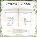 Sadnyy 33 In Large White Paper Umbrellas for Wedding Guests Favors,24 Pcs