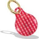 Sonix Cases for Apple AirTags - AirTag Hard Cover Protective Case - AirTag Holder Keychain | Gingham Red