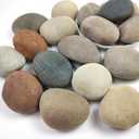 Large River Rocks for Landscaping, 3-4 Inch Mixed Colors Pebbles for Plants and Garden, Premium Rocks for Flower Beds, Indoor Fountains, Paths, Backyards, Fish Tanks(40lbs Bulk)