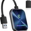 Wireless CarPlay Adapter for iPhone, 2 in 1 Wireless CarPlay and Android Auto Adapter Converts Factory Wired to Wireless, Plug and Play USB/USB-C Car Play Dongle with Stable Control and No Delay (Blue)