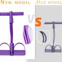 Pedal Resistance Bands with Handles for Women, 6-Tube Durable Pedal Exerciser for Home & Office Workout, Natural Rubber Resistance Band for Full Body Toning, Training Abdomen, Waist, Arms & Legs