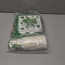 144Pcs St. Patricks Day Plates and Napkins Green Plaid Lucky Shamrock Disposable Paper Tableware Set for Irish Birthday St Patricks Day Decorations Serve 24 Guests