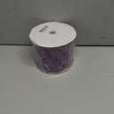 MEEDEE Purple Wired Velvet Ribbon 4 Inch Wide Double Sided for Christmas Tree, Holiday Crafts, Home Decor, Topper Bow, Garlands, Wreaths (10 Yards)