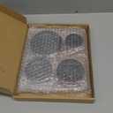 4 Cooker Hat Set Oven Gas Hob Burner Crown Gas Stove Burner Caps Flame Cap Cover for Kitchen Fit to Most Stove Handles Lid Kit Quality Metal Stove Knob, 3 Sizes