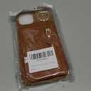 for iPhone 15 Plus Case with Card Holder for Women, for iPhone 15 Plus Phone Case Wallet with Strap Credit Card with Kickstand Zipper Case for Apple15plus - Brown