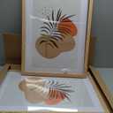 20x28 Picture Frame Set of 2, Natural Oak Wood Style - Display 16x24 Picture with Mat or 20 x 28 Poster without Mat, Wall Mounting Horizontal and Vertical