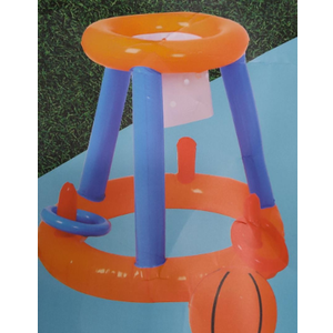 Inflatable 2-in-1 Game Basketball and Ring toss