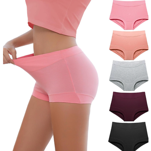 Migbean Boy Shorts Underwear for Women - Boxers for Women,womens Cotton Underwear,Boyshorts for Women,Cotton Boyshorts ,Size M
