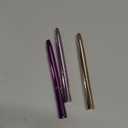 TOODOO 3 Pack Retractable Lip Brush for Lipstick with Cap Dual-ended Liner Foundation Makeup Brush Sets Travel Applicators(Gold, Purple, Bright Pink)