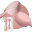 PMD Clean - Smart Facial Cleansing Device with Silicone Brush & Anti-Aging Massager (Blush)