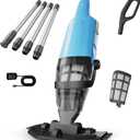 Cordless Pool Vacuum Above & Inground Pools, Powerful 15GPM Suction, Handheld Pool Vacuum with 4 Section Pole up to 87", 1H Runtime, Debris Filter Bin, Rechargeable Pool Cleaner for Spas & Hot Tubs
