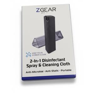 ZGEAR 2-In-1 Disinfectant Spray & Cleaning Cloth