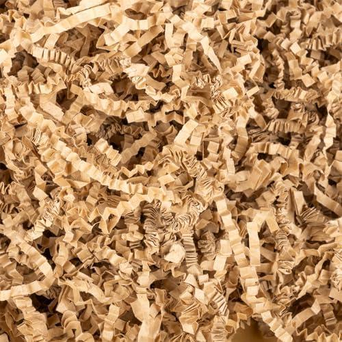 Kraft Shredded Paper for Gift Baskets, Effective Crinkle Paper and Basket Filler, Ideal for Gift Box Stuffing and Handmade Decoration, Birthdays, Weddings, Anniversaries, and All Occasions