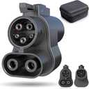 Tesla Supercharger Adapter NACS to CCS1 Adapter, Max 500A/1000V 250 KW Fast Charge CCS1 EV at Tesla Superchargers, CCS to Tesla Adapter Fit for Ford Rivian GM Volvo Polestar EVs