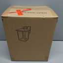 Black Outdoor Wall Lights, Farmhouse Exterior Wall Sconces Light Fixture with Clear Glass, Modern Square Waterproof Lanterns for Front Door, Entry, Porch, Patio, and Gazebo