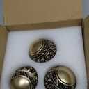 3 Pack Vintage Decorative Ball for Centerpiece Bowls, 3 inch Orbs Spheres for Home Living Room Coffee Table Centerpieces Shelf Decoration