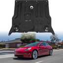 Front Skid Plate for Tesla Model 3 2017-2024 & Model Y 2020-2024, Heavy Duty Steel Front Engine Guard Splash Shield Chassis Cover for Tesla Accessories
