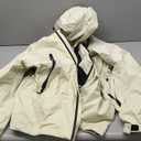 Mens Ski Jacket and Pant Set Womens Snow Jacket Baggy Ski Suit Waterproof Insulated Snowboard Winter Outdoor (Small, Beige)