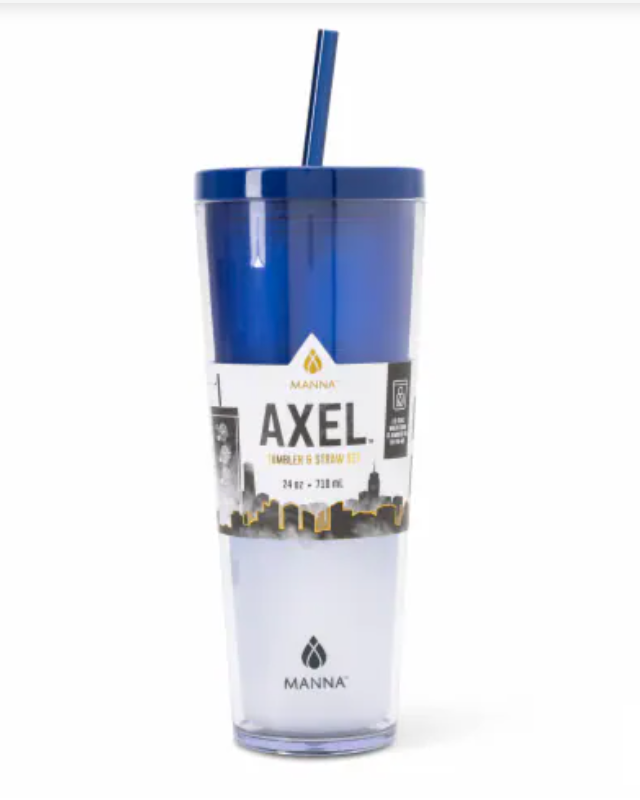 Manna Axel Tumbler Plastic 24oz Blue