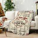 GEEMBI Birthday Gifts for Mom - Super Soft Fleece Throw Blanket for Couch Bed 50x60 in - Mom Birthday Gifts from Daughter Son, Gift for Mother in Law, Mama Gift Ideas