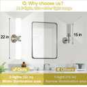 Wall Sconces Set of Two, Brushed Nickel Gold Bathroom Sconces Wall Lighting with Milky White Glass, Hardwired Modern Sconces Wall Decor Set of 2 Bathroom Light Fixtures for Mirror Living Room Bedroom, 22inch - 2PC
