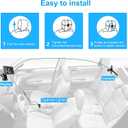 Baby Car Rear Mirror Camera, Backseat Infant with HD Night Vision 4.3 inches HD Mirror Display, Reusable Sucker Bracket, Upgraded 360 Degree Rotating Camera, Easily Watch Babys Move in Car