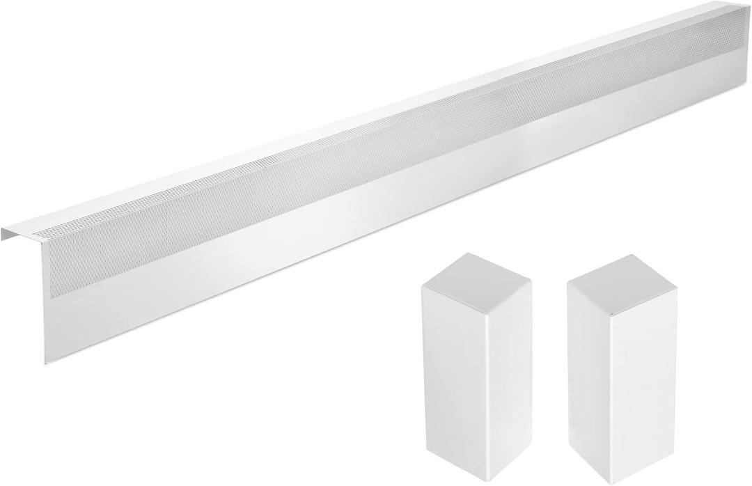 2 FT Baseboard Heater Cover with Left and Right Endcaps