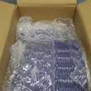 Supernal 100pcs Clear Plastic Plates, Disposable Plastic Plates Heavy Duty, Premium Plate, Includes 50 Clear Dinner &50 Dessert Plate, for Party, Wedding, Brial Shower