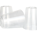 Kira Home Asher 6" Glass Shades, Replacement Glass, 1-5/8" Fitter Opening for Threaded Medium Base Socket, 6" x 5.25"