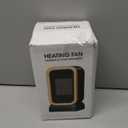 Space Heater for Indoor Use, 1000 Watts High Output & 2 Speeds, Electric Small Heater for Office Desk Home (White) (White)