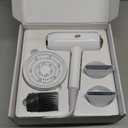 T3 Featherweight StyleMax Professional Ionic Hair Dryer with Custom Heat Automation & 4 Attachments,Fast Drying,Lightweight with 5 Heat & 3 Speed Settings,2 Concentrators,Diffuser & Smoothing Comb (1" Clip Iron, White)